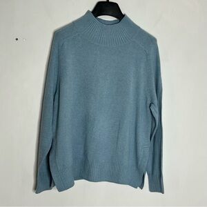 Banana Republic Size Small Blue Mockneck Knit Sweater